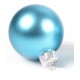Boule en verre bleue 6cm mat